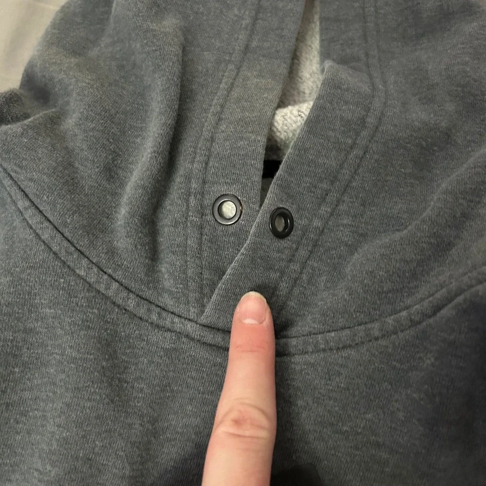 Adidas Gray Pullover Hoodie‎ Big Logo Sweatshirt Hooded Athleisure